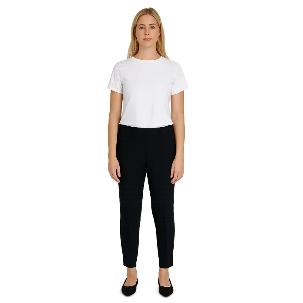 NWT White House Black Market The Slim Ankle Pants Black 10